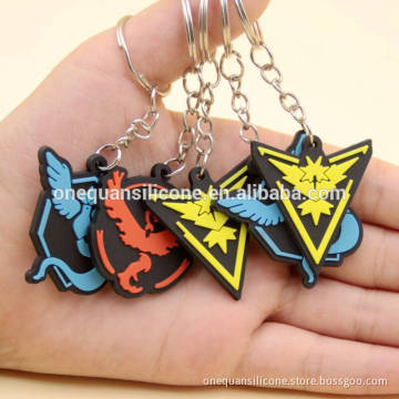 2017 promotional gifts christmas bestselling go pokemon card key ring finger key chain
